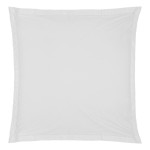 Taie d'oreiller 63 x 63 cm Contemporain uni blanc