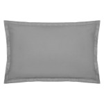 Taie d'oreiller 50 x 70 cm Coton gris clair