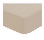 Drap housse coton uni 90 x 190 cm Couleur moderne lin