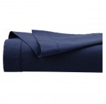 Drap plat 240 x 290 cm Contemporain bleu encre