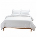 Housse de couette 220 x 240 cm Contemporain uni blanc
