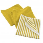 3 Torchons microfibre Cuistot Jaune