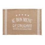 Set de table jute Au bon menu