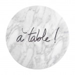 Set de table rond 36 cm Mont marbre