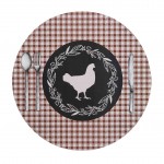 Set de table rond 36 cm Poule galino