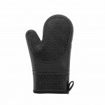 Gant de cuisine en silicone 18 x 29.5 cm Sylki noir