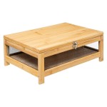 Cave  fromage  Plateau et structure en bois  Grillage inox  L. 39 x P. 27 x H. 15 cm