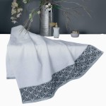 Serviette de toilette 70 x 130 cm Goldys blanc