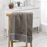 Drap de douche 70 x 130 cm ethnic Estebane Kaki