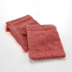 Lot de 2 gants de toilette 15 x 21 cm Tendresse terracotta