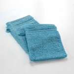 Lot de 2 gants de toilette 15 x 21 cm Tendresse bleu paon