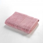Serviette ou drap de douche 70 x 130 cm Tendresse rose