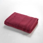 Serviette ou drap de douche 70 x 130 cm Tendresse rouge