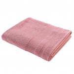 Serviette ou drap de bain en coton 90 x 150 cm Tendresse rose