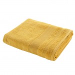 Serviette ou drap de bain en coton 90 x 150 cm Tendresse jaune