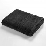 Serviette ou drap de bain 90 x 150 cm Tendresse noir