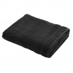 Serviette ou drap de bain en coton 90 x 150 cm Tendresse noir