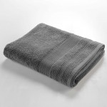 Serviette ou drap de bain 90 x 150 cm Tendresse anthracite