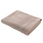 Serviette ou drap de bain en coton 90 x 150 cm Tendresse taupe