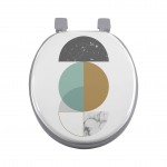 Abattant WC 37 x 47 cm Go-Marbre Bleu