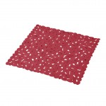 Tapis fond de douche 52 x 52 cm Galet framboise