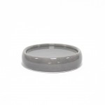 Porte savon en ceramique 3.5 x 10 cm Bulleas gris clair