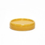 Porte savon en ceramique 3.5 x 10 cm Bulleas ocre