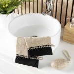 Lot de 2 gants de toilette Majestic