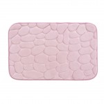 Tapis de bain 50 x 80 cm Ricochet rose poudre