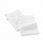 Lot de 2 gants de toilette 15 x 21 cm Elegante blanc