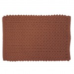 Tapis de bain chenille 50 x 80 cm Arielle terracotta
