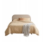 Parure de lit en double gaze de coton 260 x 240 cm Floria lin