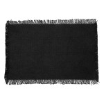 Set de table en coton 30 x 45 cm Mahas noir