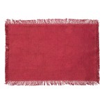 Set de table en coton 30 x 45 cm Mahas grenat
