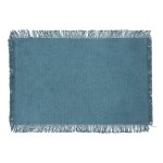 Set de table en coton 30 x 45 cm Mahas bleu canard