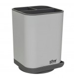 Pot gouttoir  ustensiles  Gris  4 compartiments  D.13 x H.18,7 cm