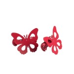 2 Embrasses Papillando 7 cm rouge