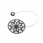 1 Embrasse aimantee patine noir Emy