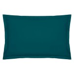 1 Taie d'oreiller percale de coton uni 50 x 70 cm Harmonie bleu egeen