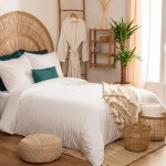 Drap housse percale de coton uni Harmonie