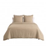 Parure de lit 240 x 260 cm Percale de coton Uni lin