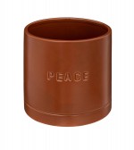 Pot en ceramique 14 cm Marron caramel