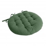 Galette de chaise ronde 38 cm Panama argile