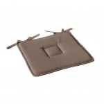 Galette de chaise plate 40 x 40 cm Panama taupe
