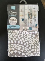 Leboncoin Rideau de douche 180x200 cm avec anneaux Ottawa