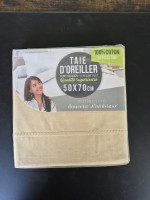 Leboncoin Taie d'oreiller 50 x 70 cm Sable