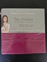 Leboncoin Taie d'oreiller 50 x 70 cm Rose fuschia
