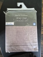 Leboncoin Drap plat 240 x 300 cm noisette