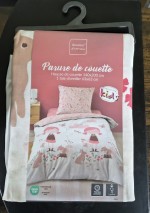 Leboncoin Parure Alice et les animaux en microfibre 140 x 200cm