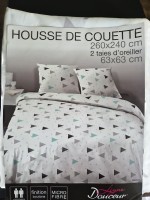 Leboncoin Parure de lit microfibre 240 x 260 cm Madison